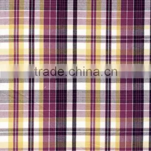 Purple Color Plaid Fabric thumbnail-1