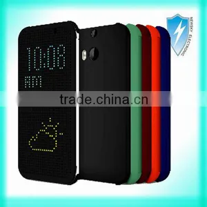 2014 New Arrival Dot View Case for Htc One m8 thumbnail-3