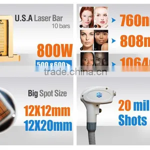 Mixed 808nm Diode Laser Alexandrite Laser Laser Hair Removal Machine for Sale thumbnail-2
