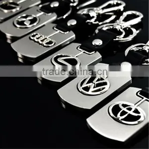 Wholesale PU Leather Car Key Chains/Car Logo Metal Key Chains/toyota Key Chains thumbnail-4