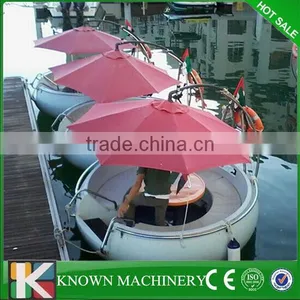 New Type Electric Motor Barbecue Round Boat With Battery,BBQ Donut Boat for Sale thumbnail-2