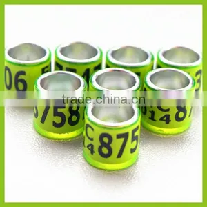 Green Color 8mm Wonderful Rings Bands Pet Pigeon Birds thumbnail-1