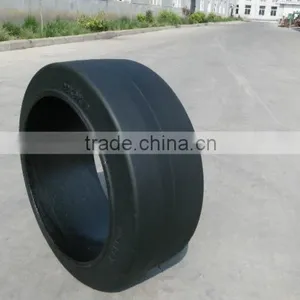 Cheap Warehouse or Airport Trailers Parts Press on Solid Tire 22x9x16 18x7x121/8 21x8x15 28x12x22 thumbnail-2