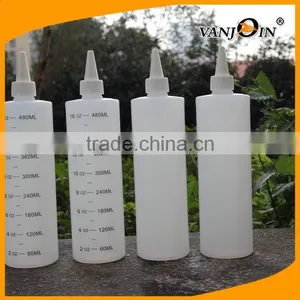 500ml White Plastic Squeeze Liquid Packaging Bottle thumbnail-4