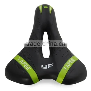 YAFEE - 1019 Sports Bicycle Saddle MTB Prolong Saddle PU Leather Hollow Saddle Racing Bicycle Parts thumbnail-3