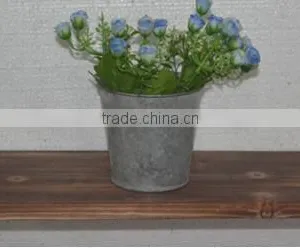 Country Design Iron and Wood Wall Mounted Rustic Floating Shelves thumbnail-1