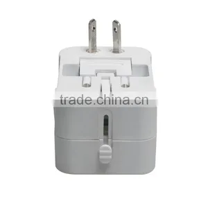 Universal Travel Power Adapter Plugs With Dual USB Travel Abroad Universal Travel Power Adapter Converter thumbnail-2