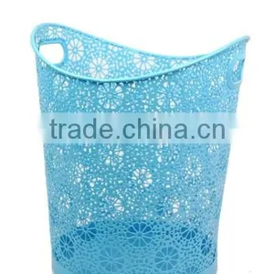 Snow Pattern Metal Punched Trash Can for Home or Office thumbnail-2