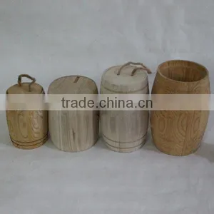Round Mouth Wooden Tea Packing Cans,coffee Beans Storage Box thumbnail-6