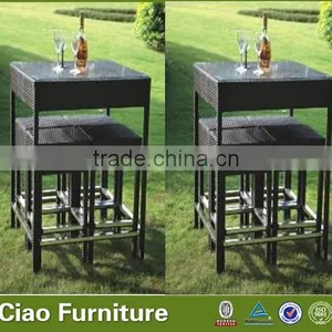 CIAO Outdoor Rattan Tables High Bar Cocktail Table Cloth for Wedding thumbnail-1