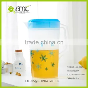 High Quality Plastic Cold Water and Juice Kettle With Print Body thumbnail-4