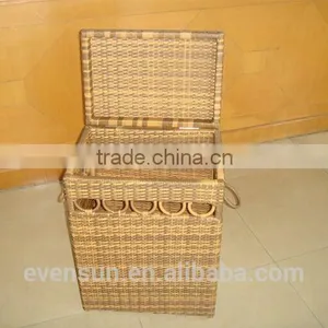 Outdoor Rattan Waste Bin Price thumbnail-2