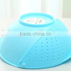 Plastic Folding Basket Drain Rack for Fruit,collapsible Colander Strainer thumbnail-4