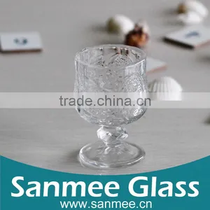 Elegant Embossed Mini Cheap Vodka/Wine Glass Goblet thumbnail-1