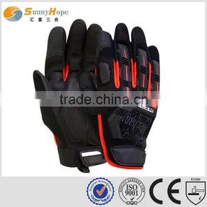 Sunnyhope Mechanic Protection Leather Oil-resistant Working Gloves thumbnail-1