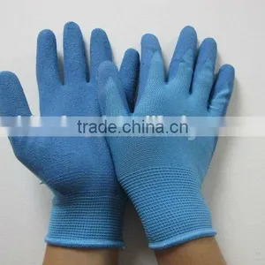 DDSAFETY Cheapest Latex Coated Gloves With 13G Blue Nylon Liner thumbnail-2