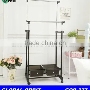 Storage Clothes Drying Rack With Metal Stand thumbnail-3