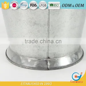 Garden Iron and Zinc Powder Coated Metal Buckets for Flowers Metal Bucket Planters thumbnail-3