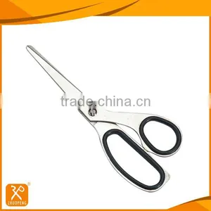 5-1/2'' All Stainless Steel Stationery Scissors With Rubber Handle thumbnail-1
