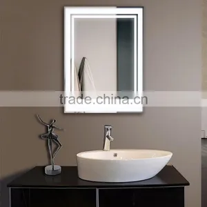 Frameless Touch Sensor Illuminated Backlit LED Bathroom Mirror thumbnail-1