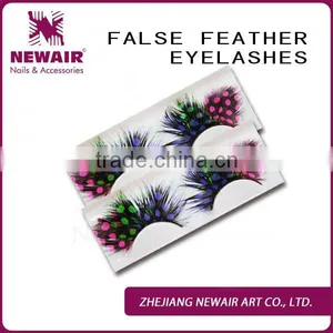 Fashion Long and Thick False Eyelash in Black and Purple Color Hot Selling thumbnail-1