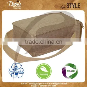 Jute Wine Cooler Bag for Liquor thumbnail-6