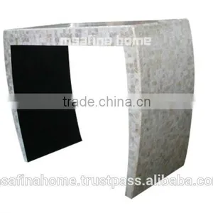 Mother of Pearl Decor Table With Curved Foot thumbnail-1