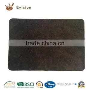 Brown Color Microfiber Coral Fleece Bathmat in Living Room,oeko Certificate thumbnail-1
