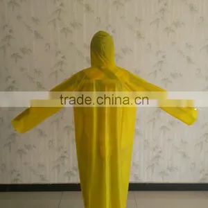 Adult Yellow 100% PVC Raincoat thumbnail-2