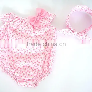 Hot Sale Baby Romper With Headband 2 Pieces Set Kids Jumpsuit Baby Cute Romper Clothing Set thumbnail-1