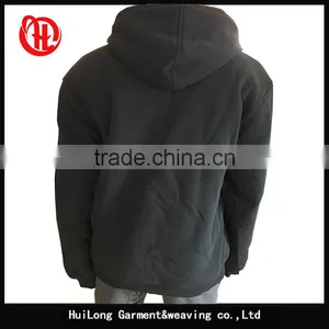 Plus Size Men White Lining Winter Black Hoodie Jacket thumbnail-2