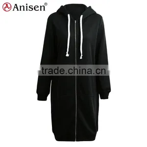 Oem Service Custom 100% Cotton Women Long Xxxxl Hoodies thumbnail-5
