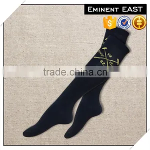 Golden Lurex Thermolite Winter Warm Black Knee High Socks thumbnail-1