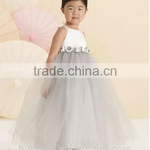 Cute Baby Strap Tulle Flower Ball Gown Flower Girl Dress thumbnail-3