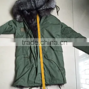 CX-G-P-04 2016 Women's Fashion Clothes Fox Fur Lined Winter Parka With Fur Hood thumbnail-5