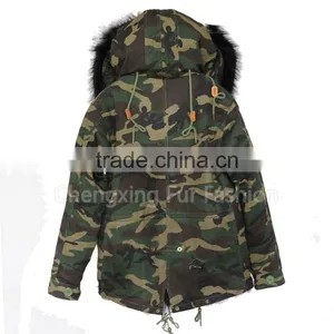 CX-G-P-05D Lastest Design Hot Sale Fashion Women Jacket Winter Fox Fur Parka thumbnail-2
