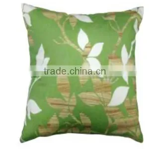 Trendy Leaf Design Digital Print Cushion Cover thumbnail-1