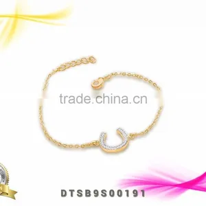 Shoe Horse Charm Gold Plated Bracelets thumbnail-1