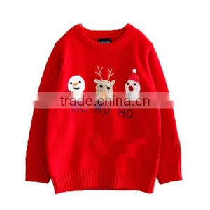 Kids Boy Ugly Christmas Sweater Knitting Patterns Pullover thumbnail-1