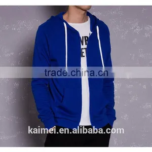 Wholesale New Design Popular Eco-friendly Breathable Anti-wrinkle Spring Men's Hoodie CVC(60/40) thumbnail-3