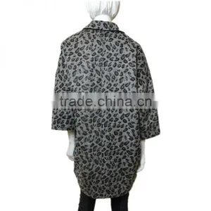 2014 2015 High Fashion Lady's Wool Coat Tweed Coat thumbnail-3