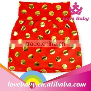 Wholesale Latest Sequin Dot Kids Ruffles Skirt Colorful Pettiskirts Tutu for Kids thumbnail-3