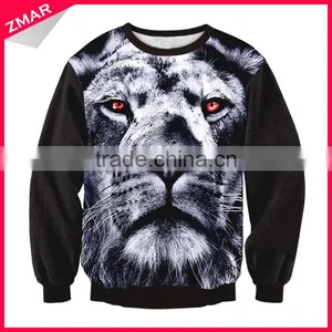 Bulk Cheap Price Custom Sublimation All Over Print Crewneck Mens Sweatshirt thumbnail-1