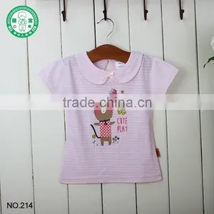 Kids 100% Cotton Summer Custom Printing T-shirt Baby Clothes for Girl thumbnail-1