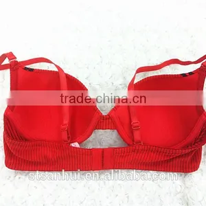 Ladies Fashion Design Sexy Red Padded Bra Girls Underwear Bra New Design thumbnail-2