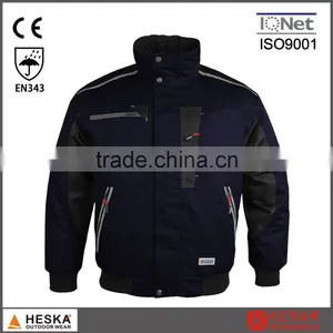 Hot Selling Safety Garment Men Winter Bomber Jacket Pilot Jacket With Waterproof EN343 thumbnail-5