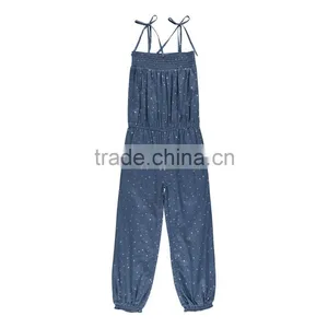 Kids Romper Baby Clothes Blue Denim One Piece Jumpsuit Wholesale Childrenis Clothing thumbnail-2