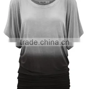 Autumn Europe and the United States Foreign Trade Easy Leakage Shoulder Lady T-shirt With Short Sleeves thumbnail-5