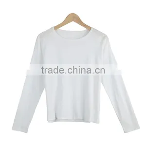 Guangzhou Long Sleve 100% Cotton Fabric t Shirt thumbnail-3