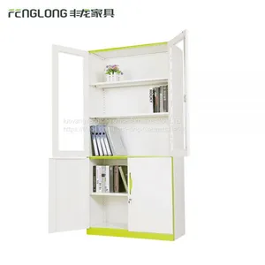 Laboratory and Library Used Stainless Steel Glass Door Display Cabinet thumbnail-1